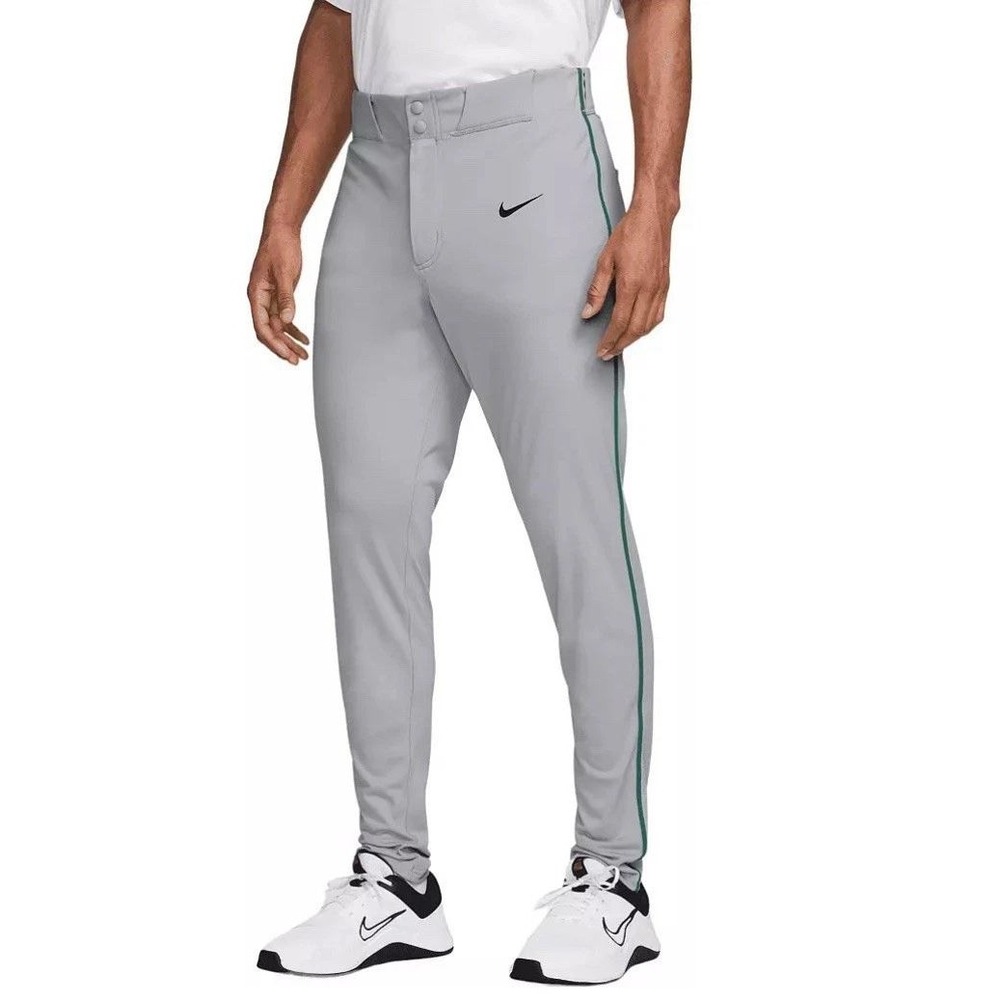 NWT Nike Baseball Pants Gray‎ Green Striped Athletic XXL Mens Outdoor Sports